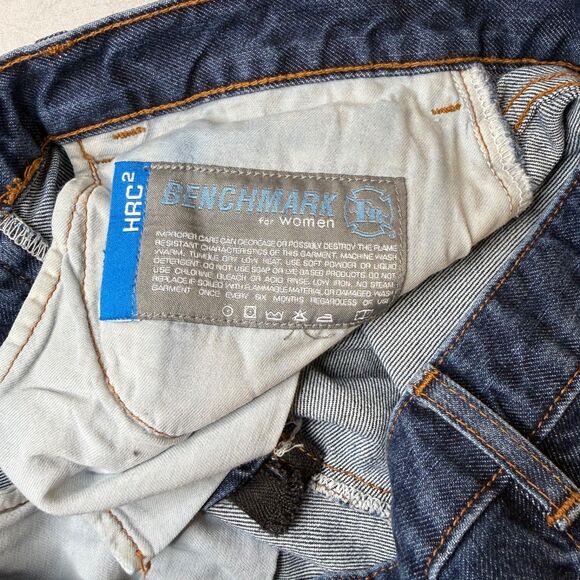 Benchmark FR Women's 6 Blue Flame Resistant Workwear Denim USA Made **Disclaimer - Picture 8 of 15